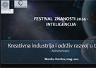 Festival znanosti - Kreativna industrija i održiv razvoj u turizmu - Astroturizam